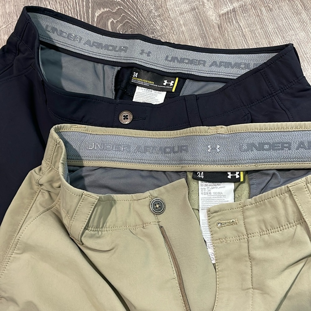 Lot of 2 MENS Under Armour Shorts sz:34